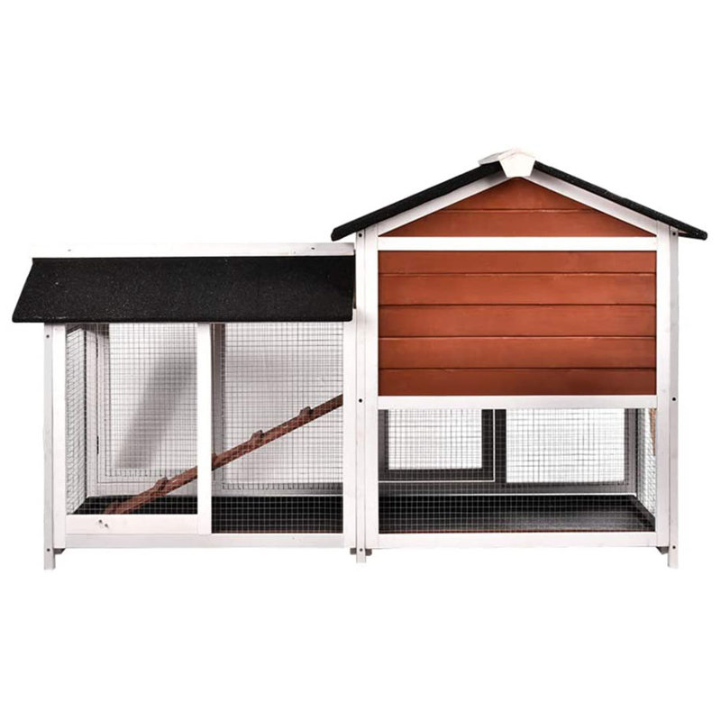 Tucker Murphy Pet™ Gantz Weather Resistant Rabbit Hutch with Ramp
